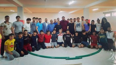 The management team of the Japanese Martial Arts Association held a meeting with the members of the Azerbaijan Sumo Federation team.